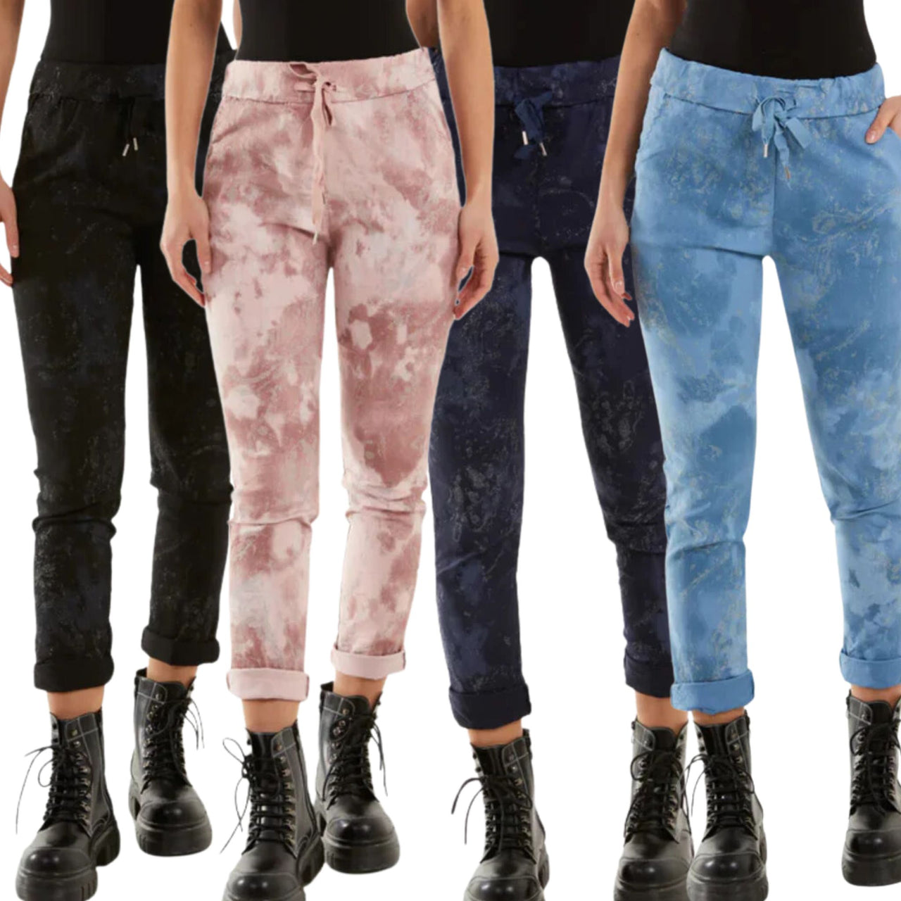 Magic Pants Glitter Tie Dye Crush Trousers